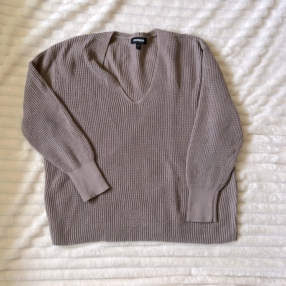 Express waffle knit sweater